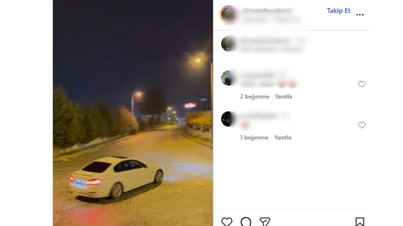 Kahramanmaraş’ta Trafiğe Açık Alanda Drift Attı, O Anları Sosyal Medyada Paylaştı (2)