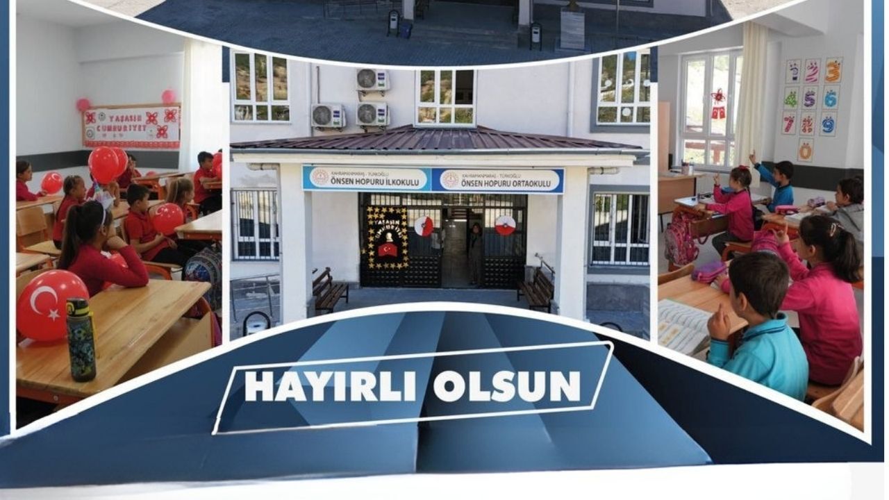 Türkoğlu'na Eğitim Müjdesi 8 Derslikli Modern Okul Açıldı