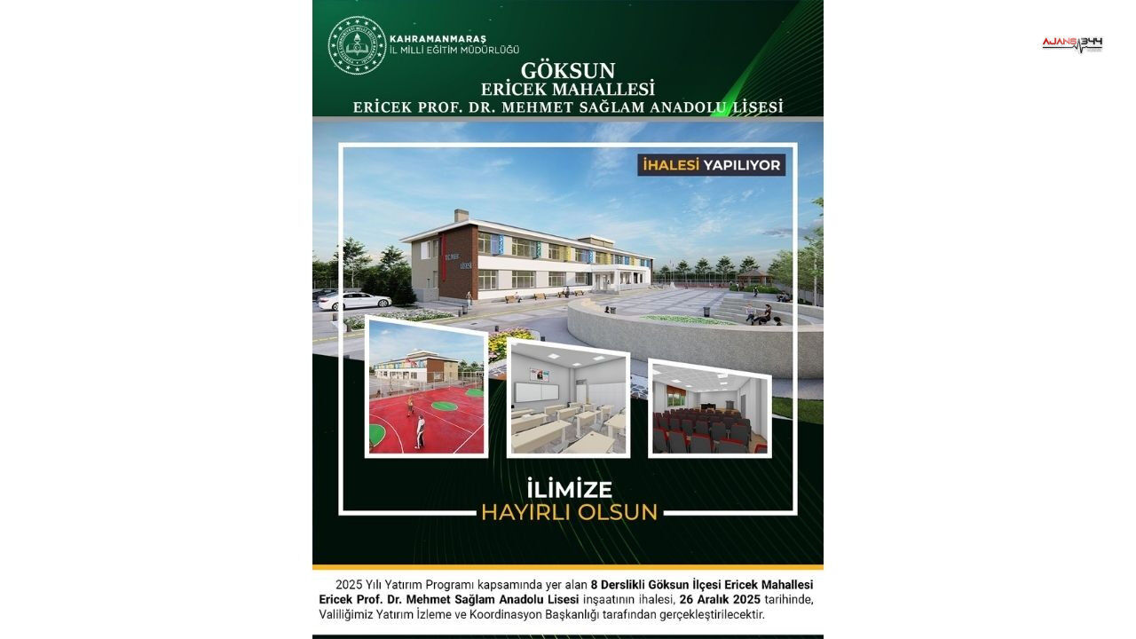 Kahramanamraş'ta 8 Derslik Yeni Okul Ajans344 (4)