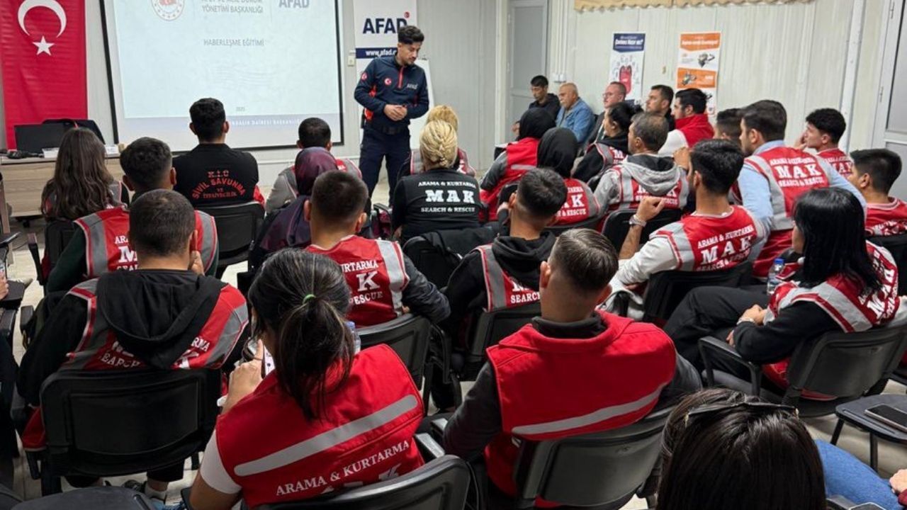 Kahramanmaraş Afad'ı Ahde Vefa Derneği'ne Haberleşme Eğitimi Verdi