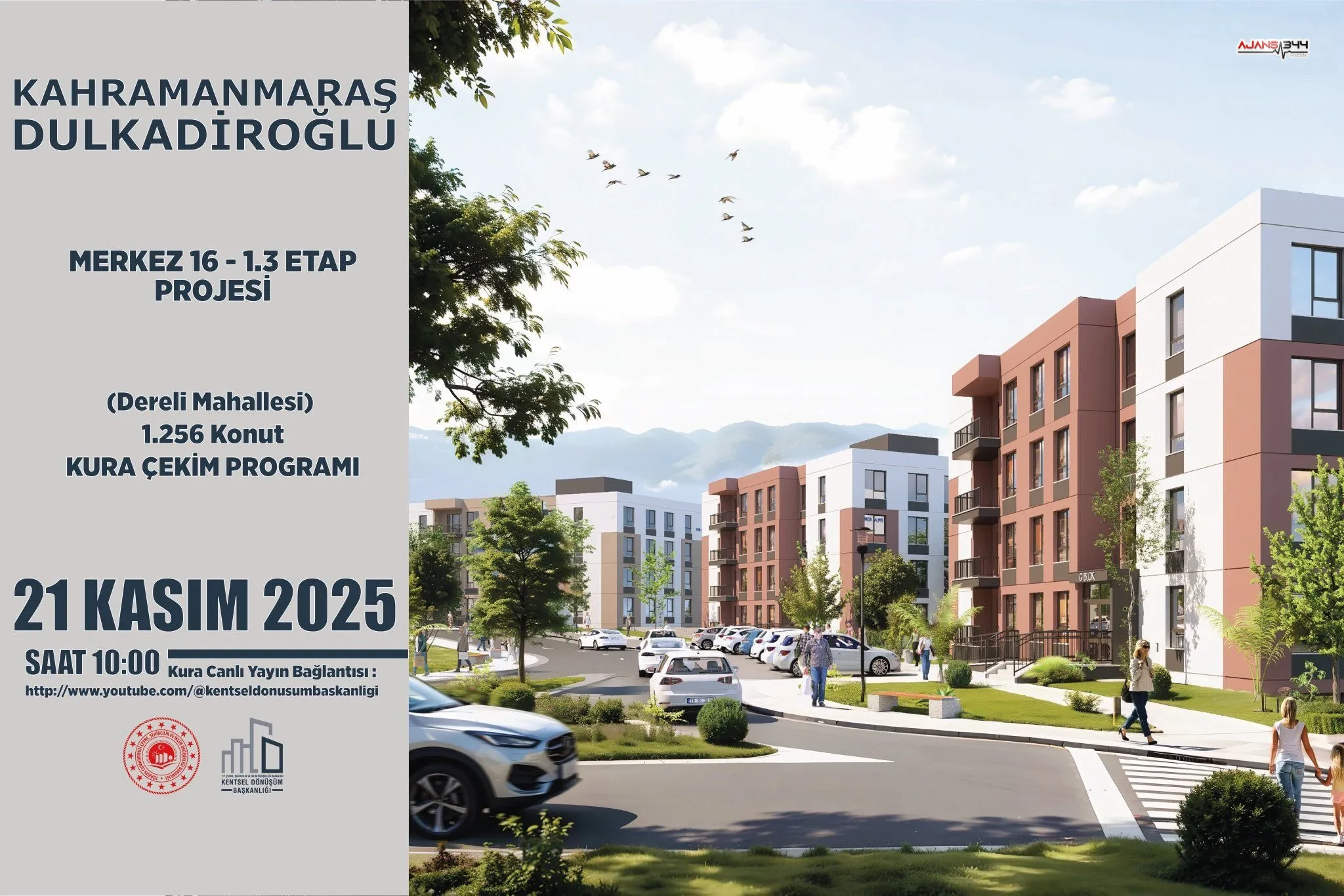 Kahramanmarasta Yarin 1256 Konutun Kurasi Cekilecek