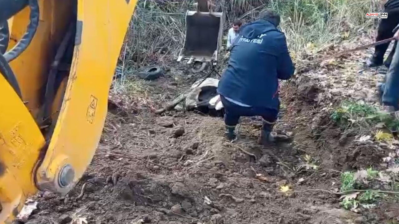 Dereye Düsen Inek Kurtarıldı Ajans344 (1)