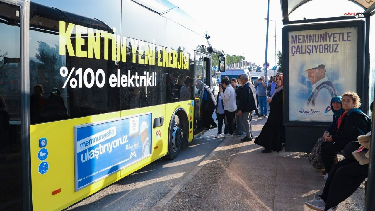 Elektirkli Otobüslerler Hizmete Basladı Ajans344 (1)