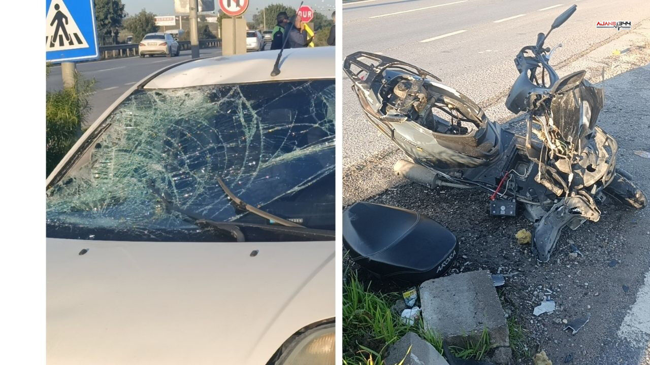 Motosiket Ile Araba Kazası Ajans344