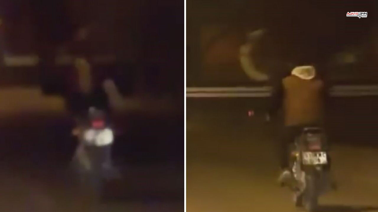 Motosikleti Yatarak Kullanıp Trafiği Tehlikeye Sokan Sürücüye 21 Bin Lira Ceza Ajans344
