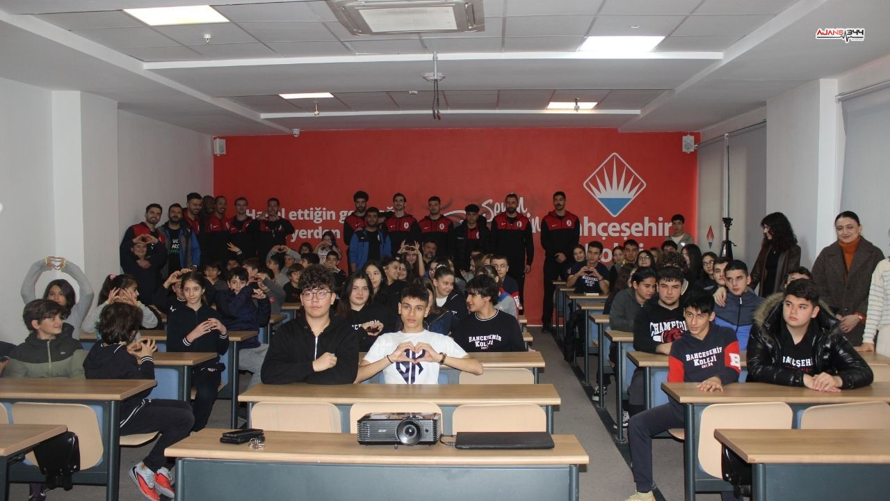 Onikişubat Belediyespor Bahçeşehir Koleji’nde Öğrencilerle Buluştu (4)