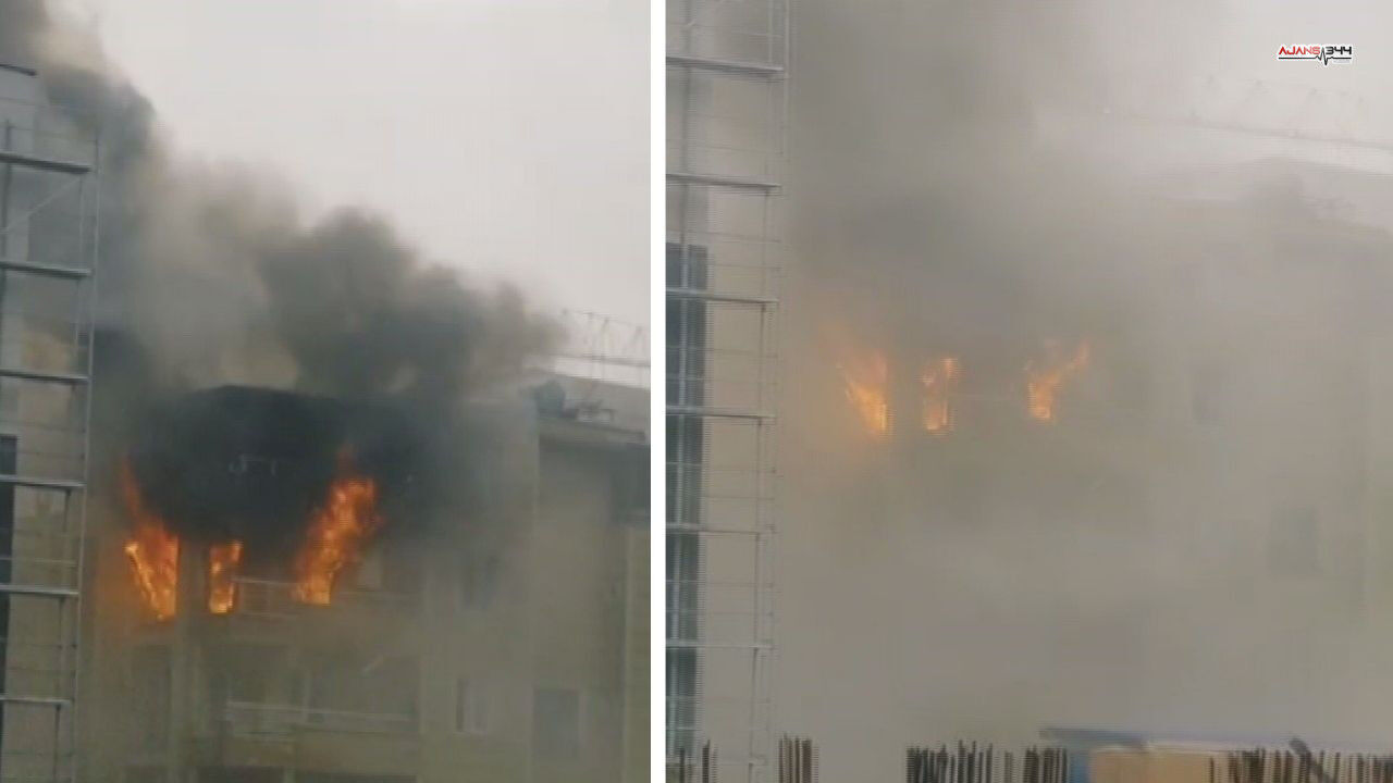 Iscilerin Kaldıgı Apartmanda Yangın Ajasn344