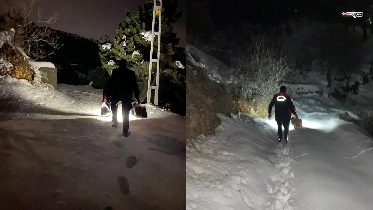 Kahramanmarasta Mahsur Kalan Aileye Itfaiyeden Erzak Destegi2