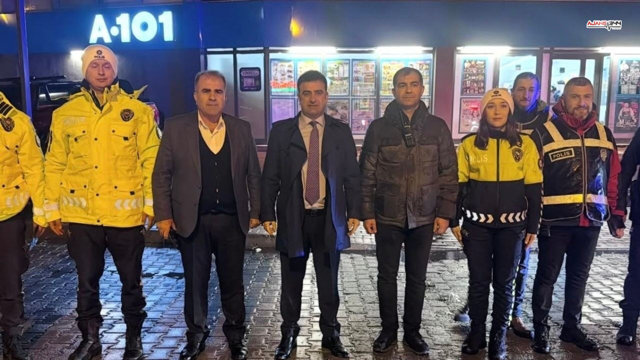 Nöbetçi Polislere Süpriz Ziyaret Ajans344 (2)