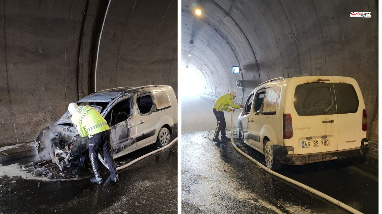 Seyir Halindeki Araçta Yangın Ajans344 (1)
