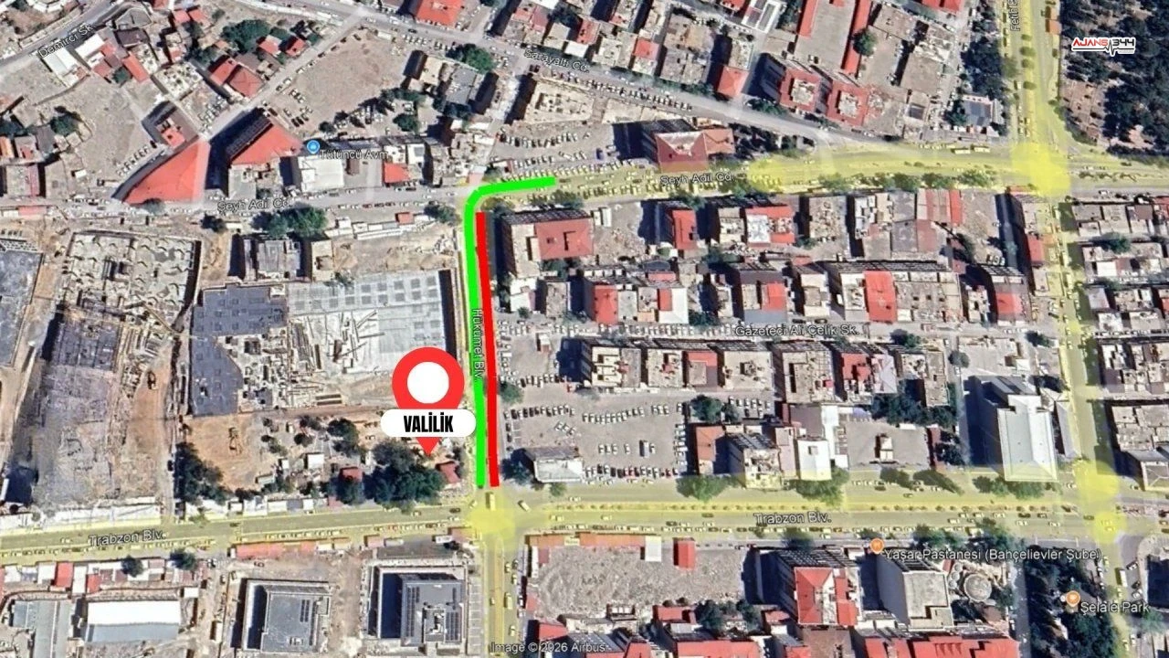 Trabzon Bulvariseyh Adil Caddesi Arasi 25 Subata Kadar Kismi Olarak Kapali (2)