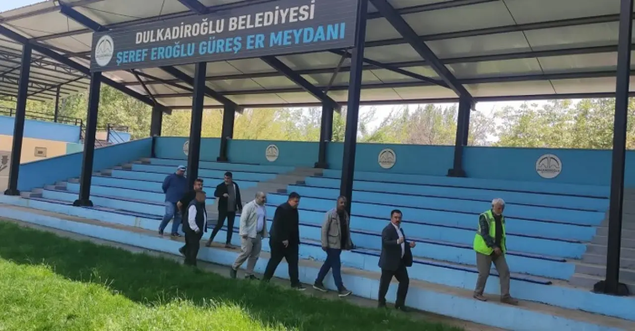 Dulkadiroğlu Belediyesi Dereköy Güreş Meydanı’nı İnceledi 2